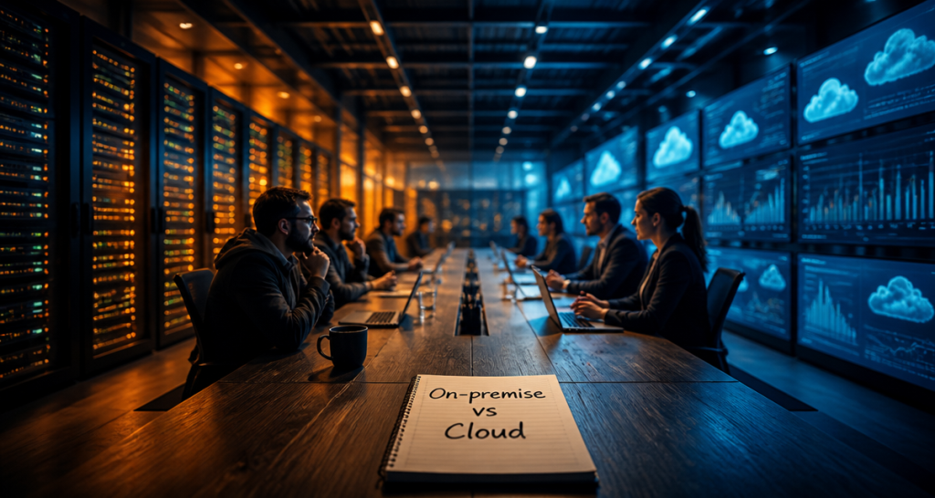 on premise vs cloud, comparaison en image