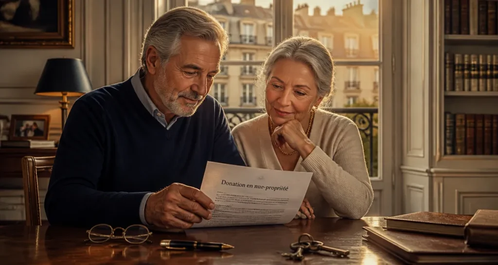 donation nu propriété après 70 ans seniors acte notarié