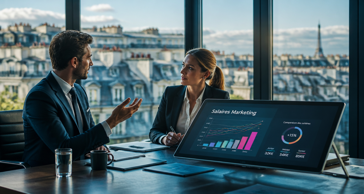 Les métiers du marketing les mieux payés, réunion professionnelle à Paris