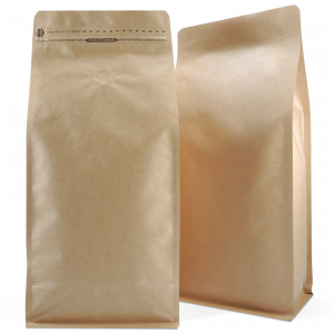 1kg box bottom bag Natural Kraft