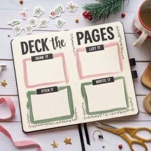 Creative christmas journal pages you’ll actually want to fill in