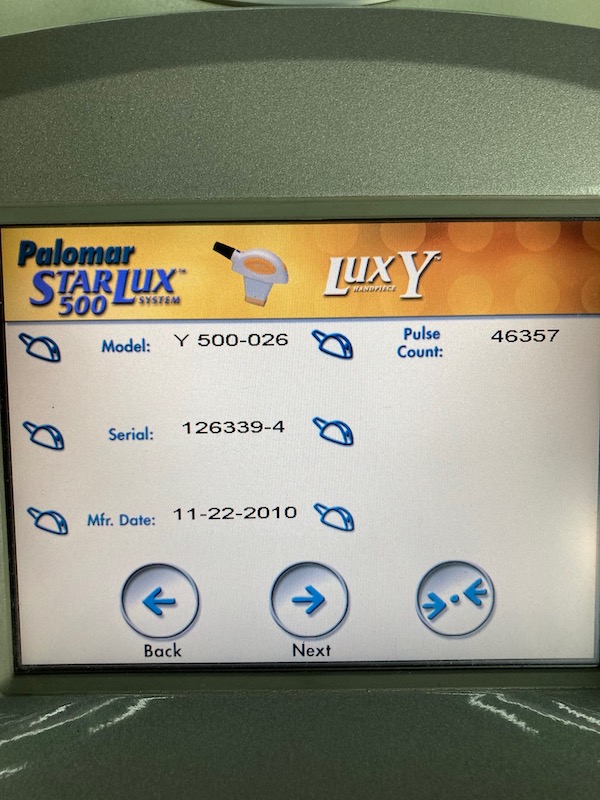 2010 Palomar Starlux 500 - Screen Options