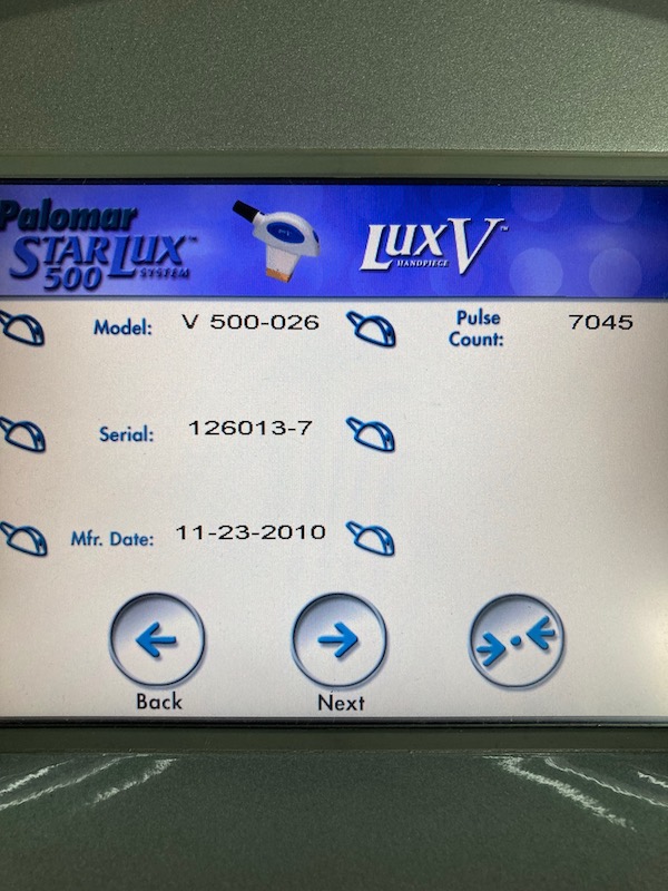 2010 Palomar Starlux 500 - Screen Options