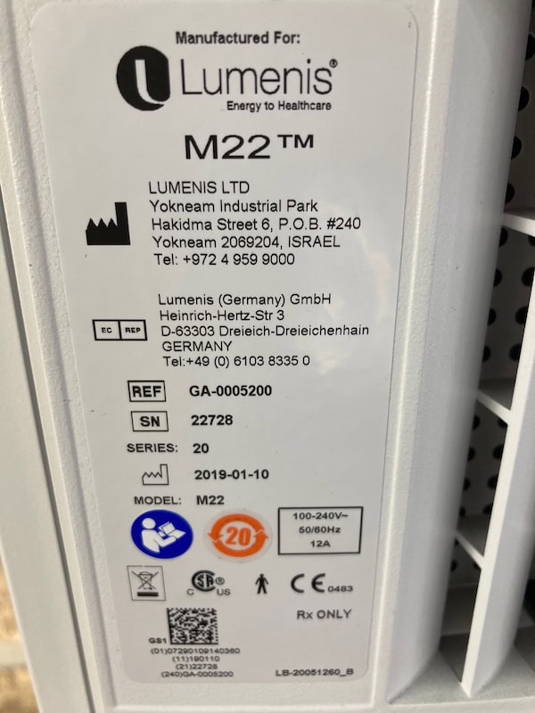 2019 Lumenis M22