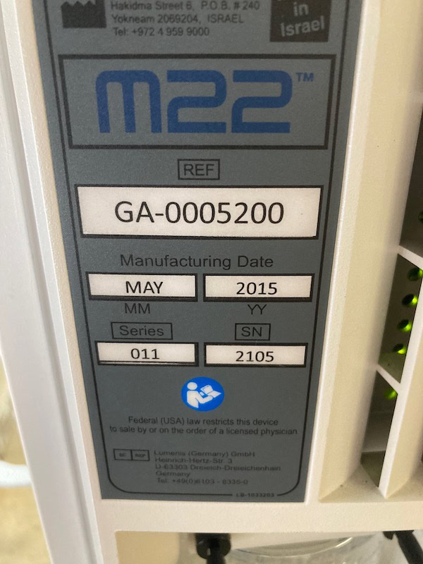 2015 Lumenis M22