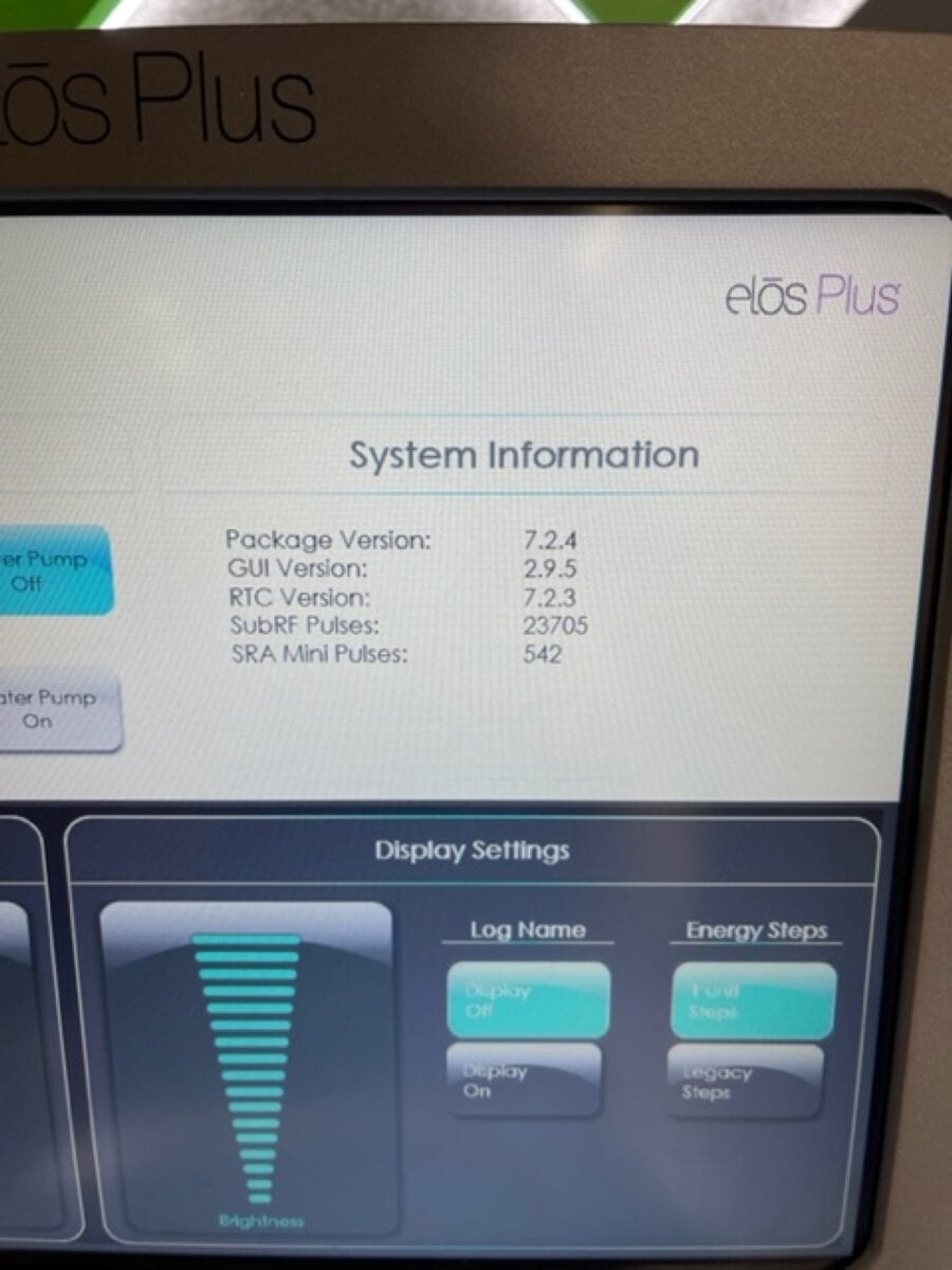 2018 Syneron Candela Elos Plus