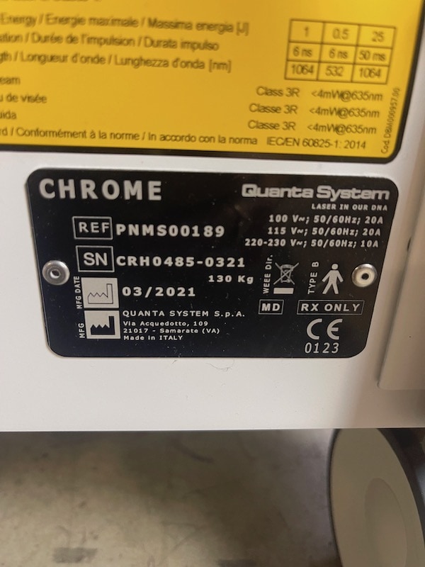 2021 Quanta Chrome - Information