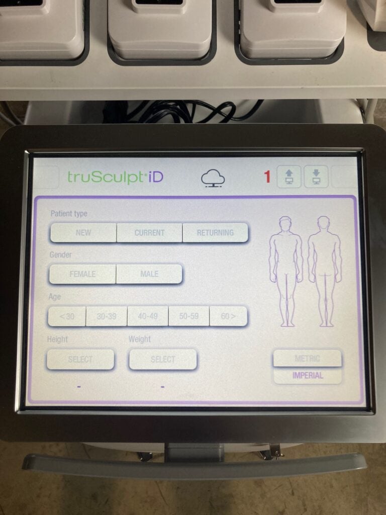 2021 Cutera Trusculpt iD - Screen
