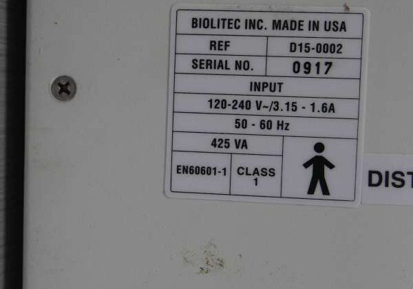 2004-AngioDynamics-D15-Laser-Serial-Label-Detail