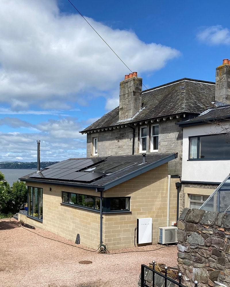 roof mounted solar panel