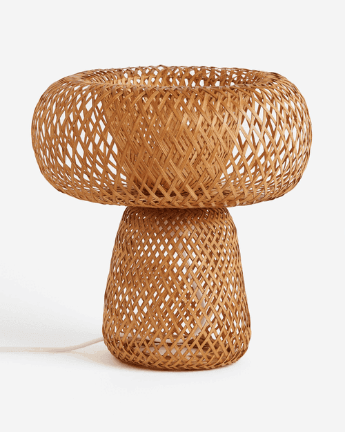 Bamboo Table Lamp from H&M. Japandi lighting options