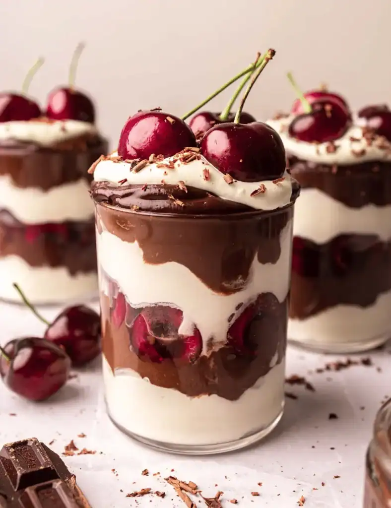 Vegan black forest dessert cups recipe