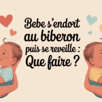 bébé s'endort au biberon et réclame 1h après dans les bras du parent
