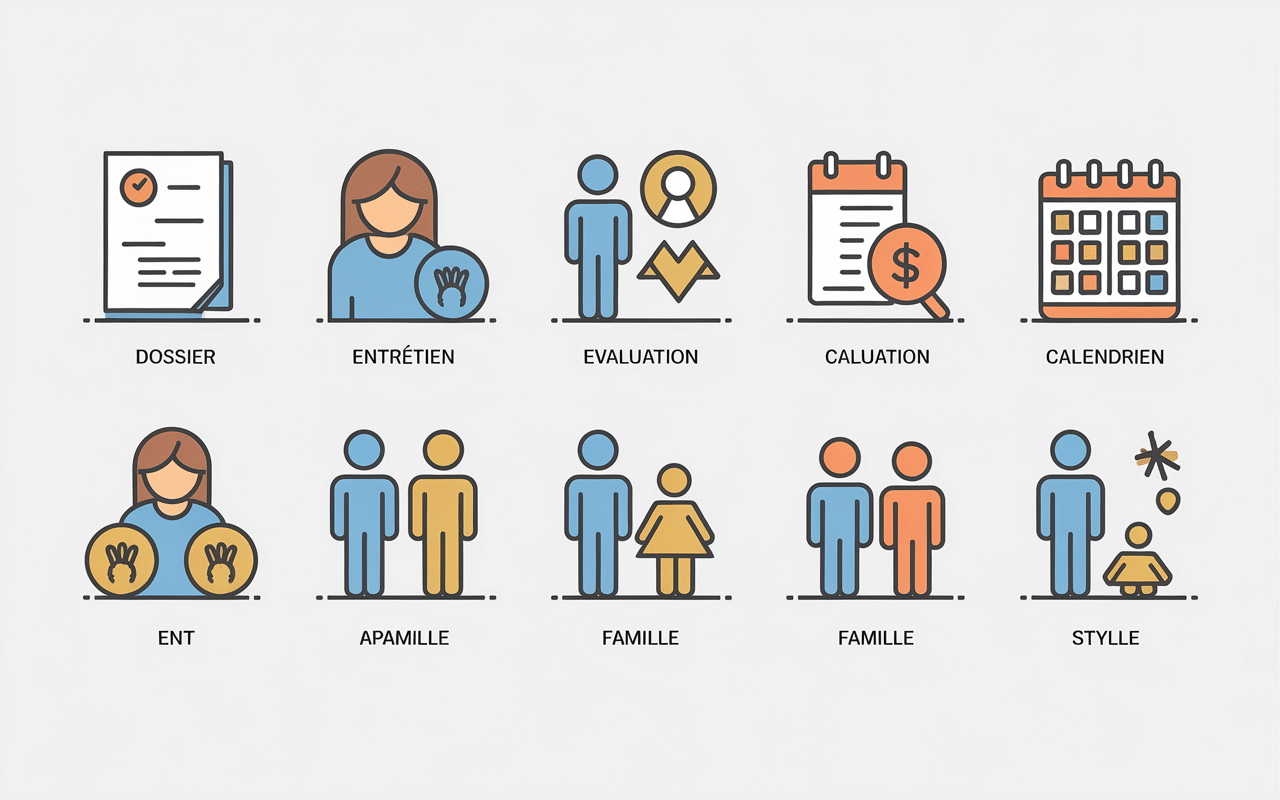independent adoption center infographie etapes adoption