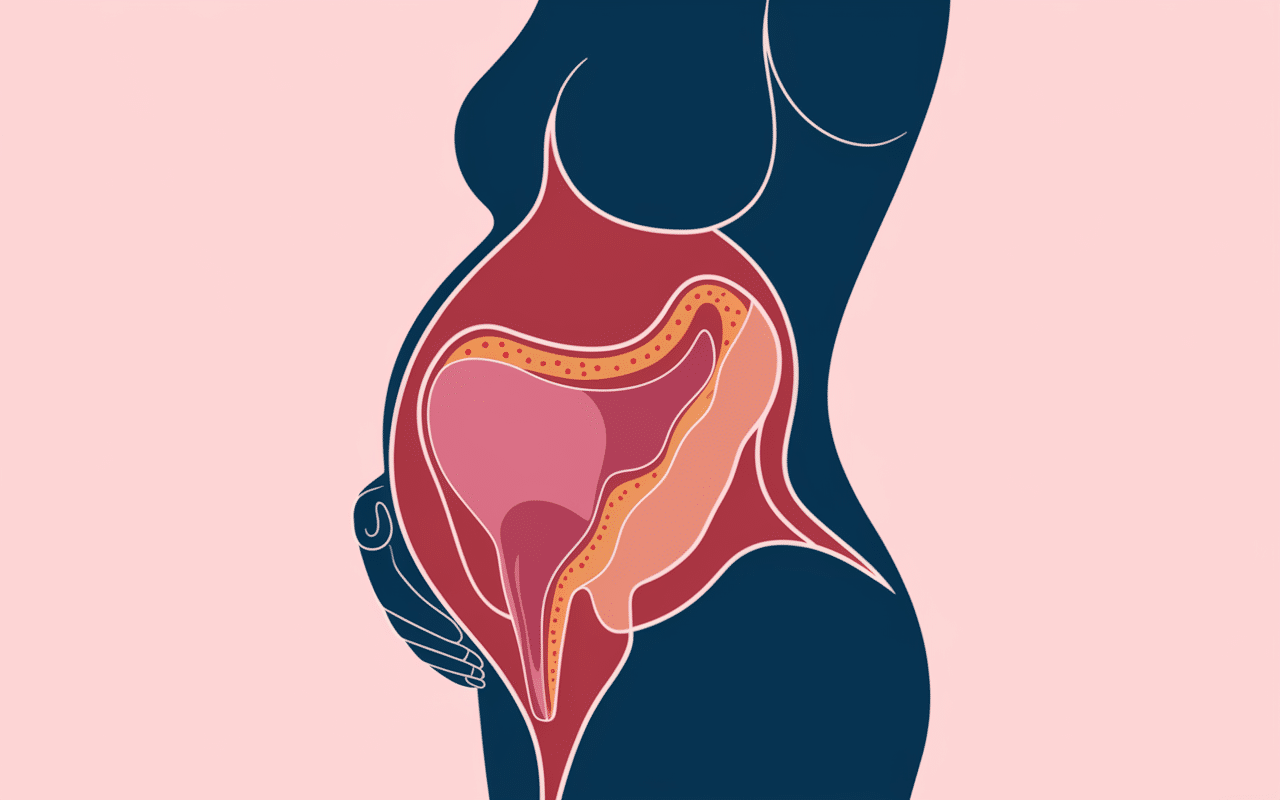 Remontée acide fin de grossesse signe accouchement schéma utérus estomac