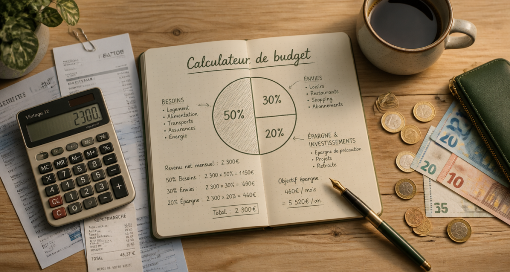 Règle 50/30/20 : comment équilibrer vos finances avec un calculateur sur mesure
