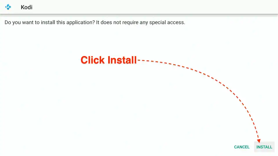 click install