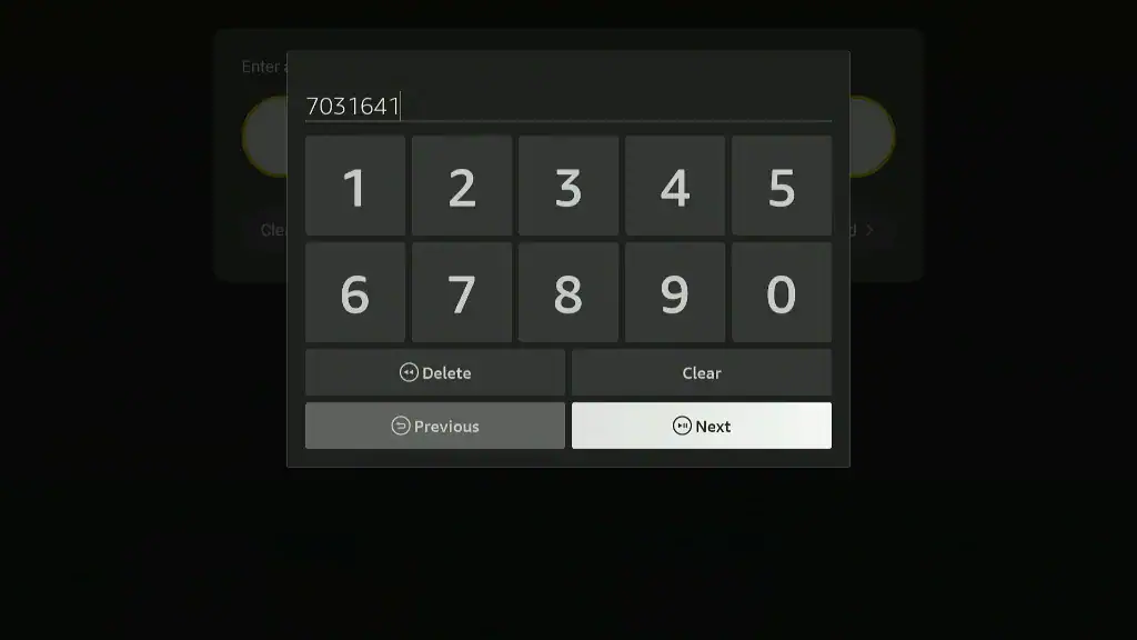 enter downloader code