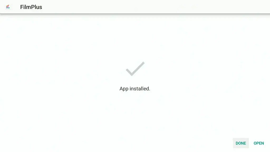 click done or open