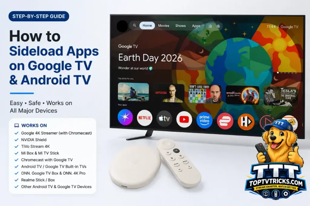 how to sideload apps on google tv and android tv
