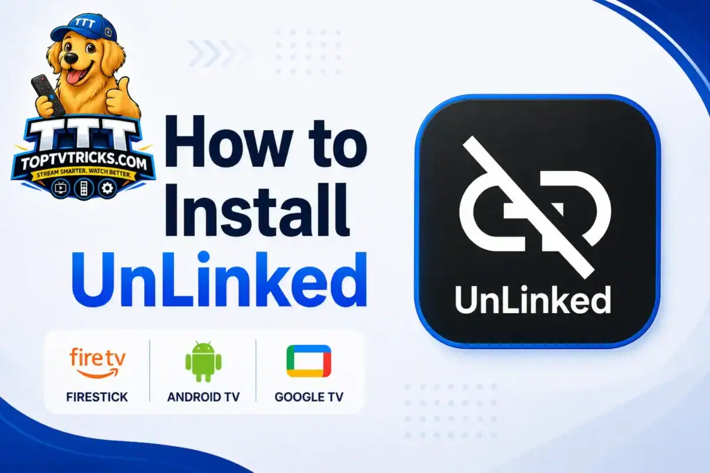 how to install unlinked on firestick, google tv, android tv