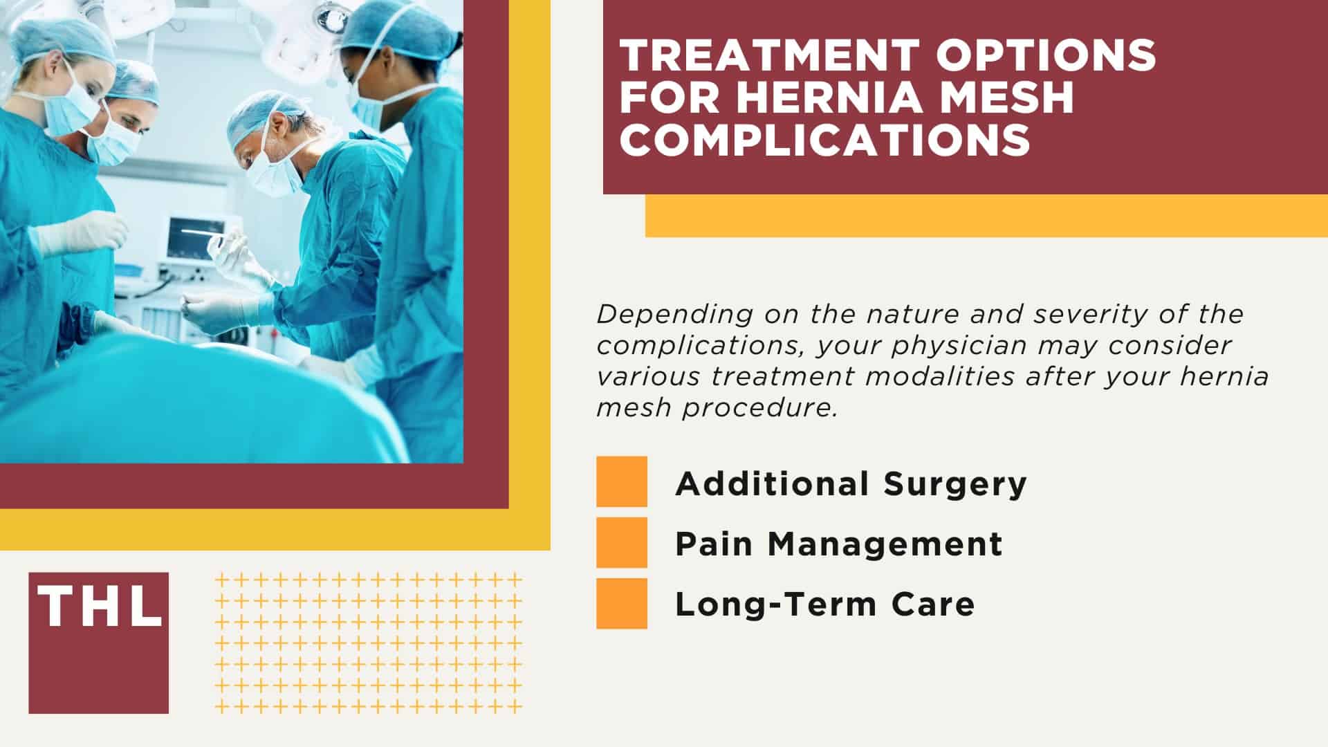 The Use of Surgical Mesh in Hernia Repair Surgery; The Use of Surgical Mesh in Hernia Repair Surgery; Impact of Hernia Mesh Complication; Treatment Options for Hernia Mesh Complications