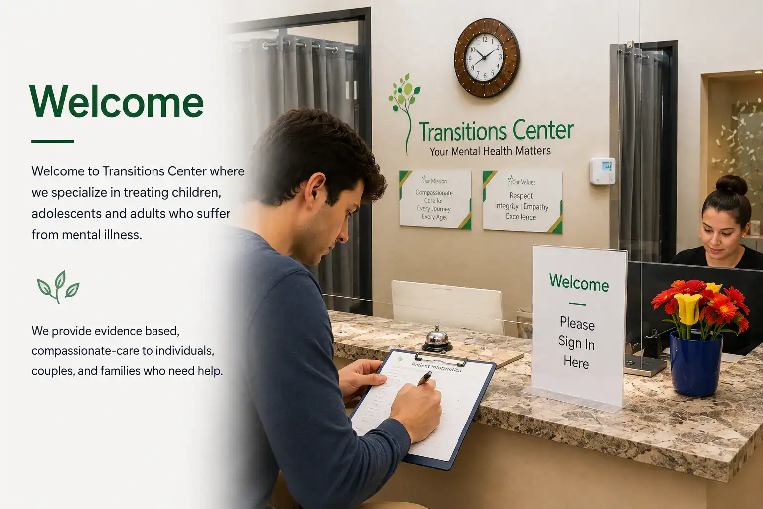 Patient Section - Top Section - Welcome
