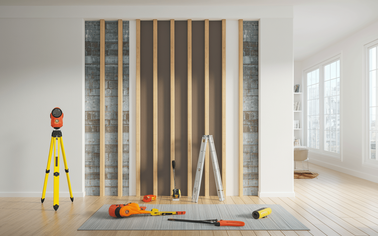 schema technique pose habillage mur exterieur avec ossature metal bardage bois