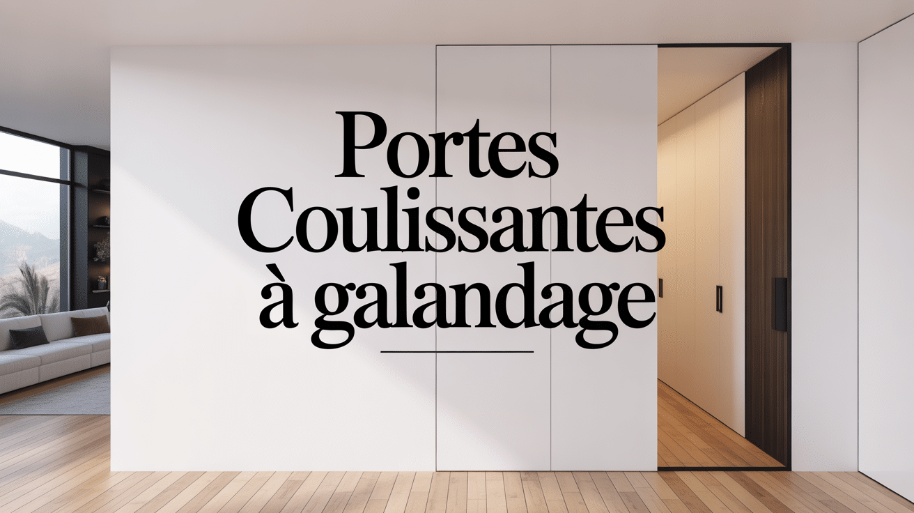 Vue interieur porte coulissante Scrigno encastree dans cloison