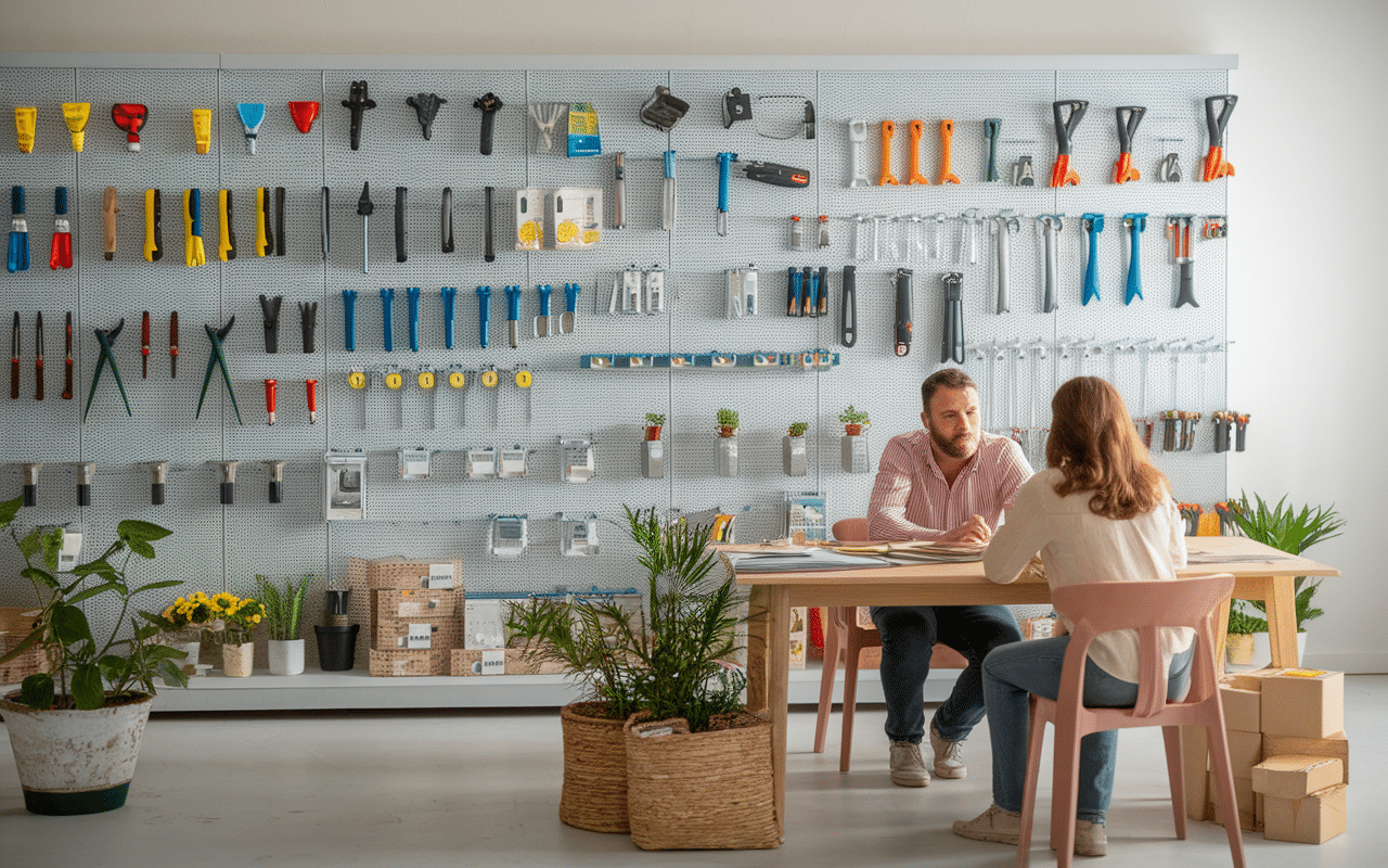 Magasin de bricolage avec pièces Sterwins
