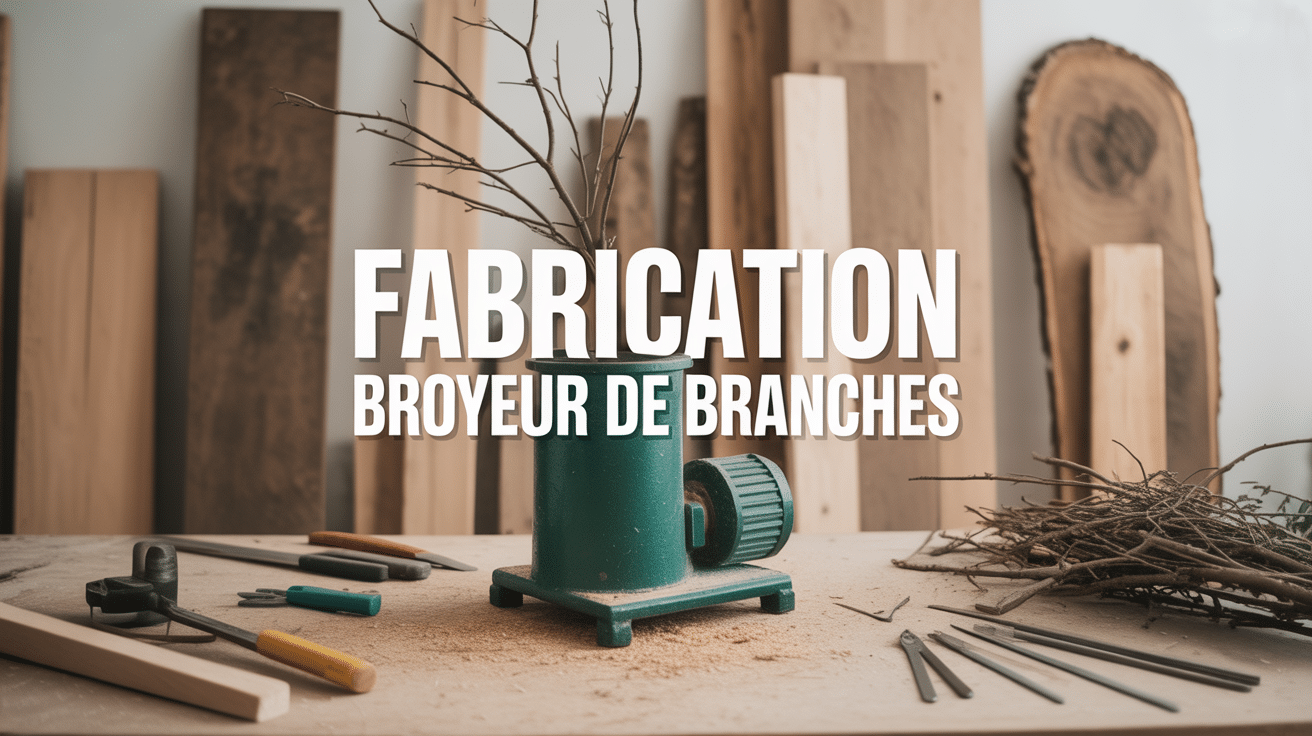 Atelier fabrication broyeur de branches maison
