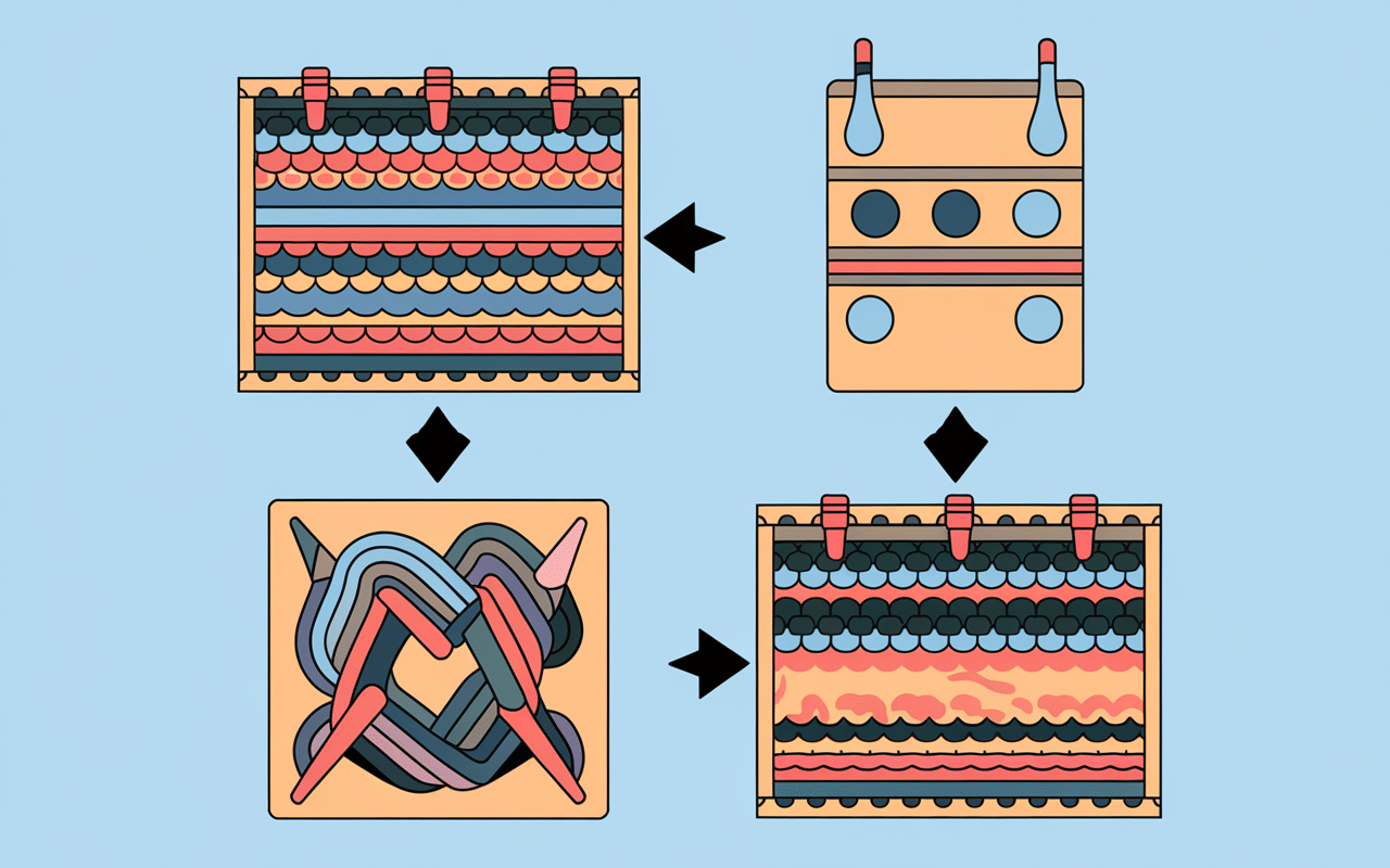 Schéma du double encollage de la colle néoprène