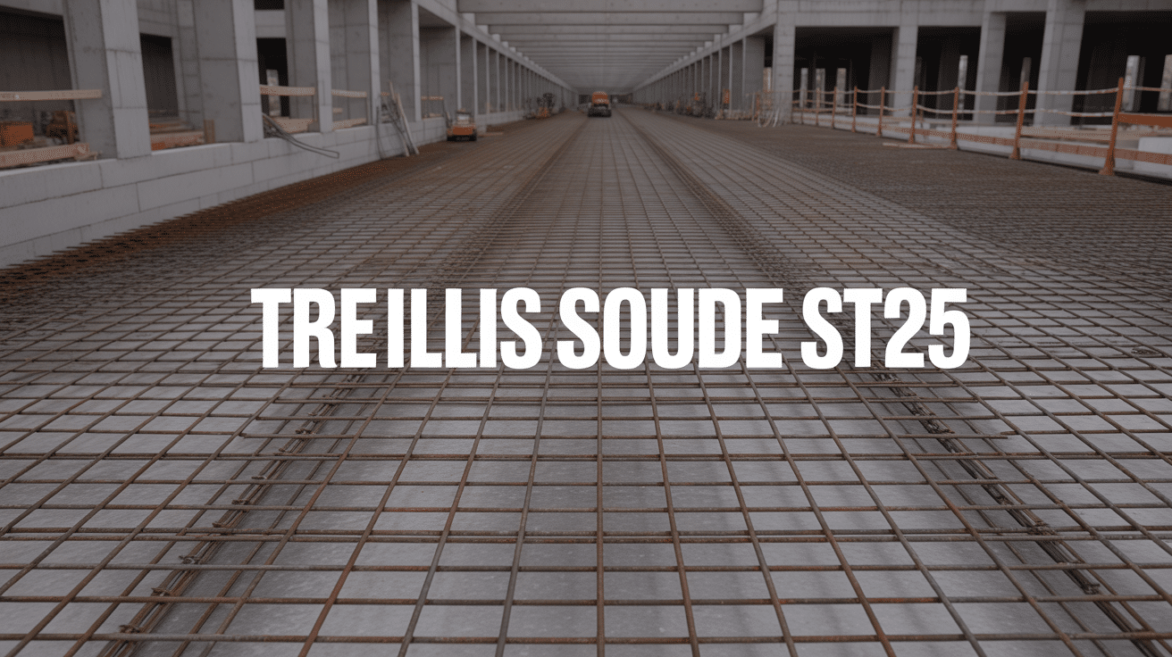 Treillis soudé ST25 sur dalle béton