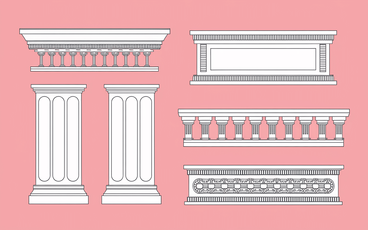 Illustration de différents types de plinthes pour escalier