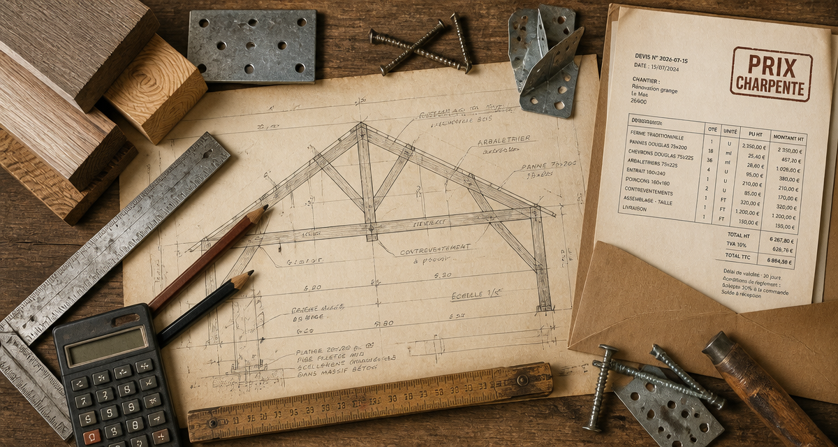 prix charpente outils et devis artisan