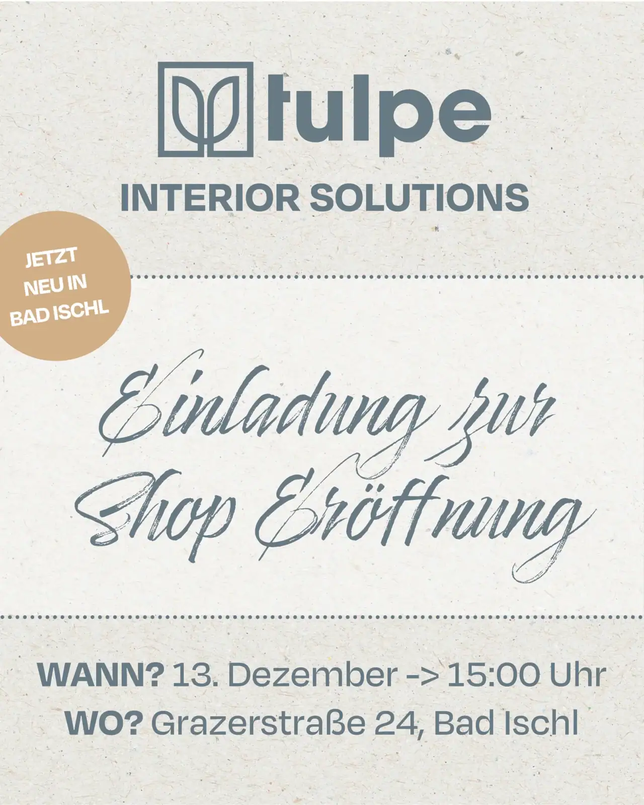Hohe Qualität von Tulpe Interior Solutions für innovative Raumgestaltung.