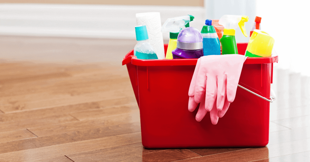 image-1 - Upstairs Downstairs Cleaning Service Toilet Cleaning Supplies