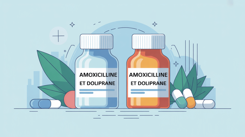 illustration compatibilité amoxicilline + doliprane