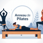 illustration anneau de pilates en posture sportive