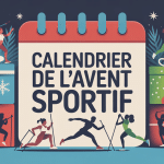 illustration calendrier de l avent sportif ambiance festive