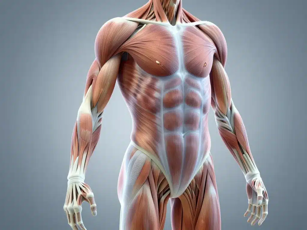 diagramme collagène musculation muscles tendons