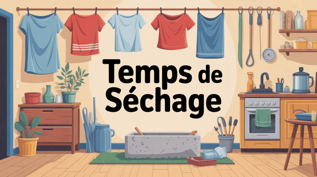 Combien de temps pour sécher différents matériaux et linge