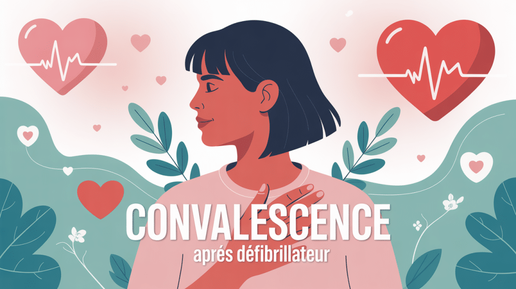 Convalescence après pose défibrillateur silhouette rassurante