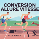 illustration conversion allure vitesse coureurs tapis course