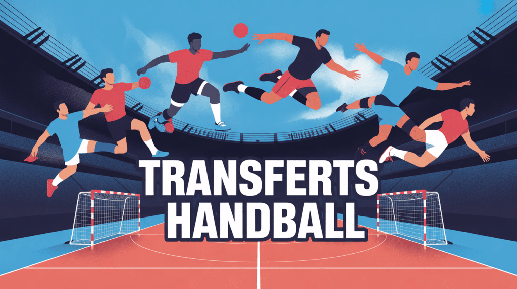 illustration mercato handball transferts joueurs mouvements