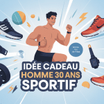 idee cadeau homme 30 ans sportif illustration vectorielle dynamique