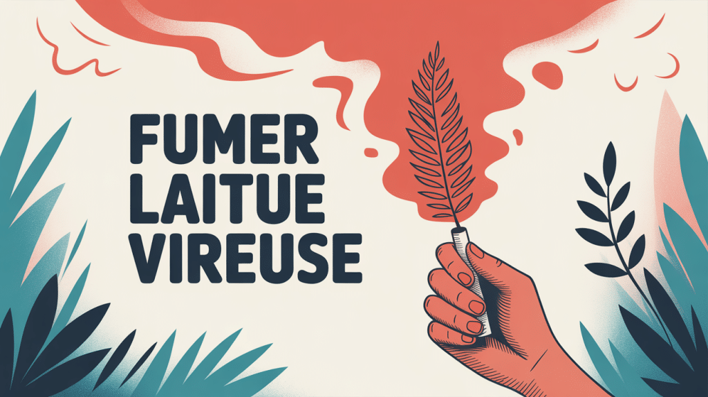 laitue vireuse fumer danger main feuille fumée