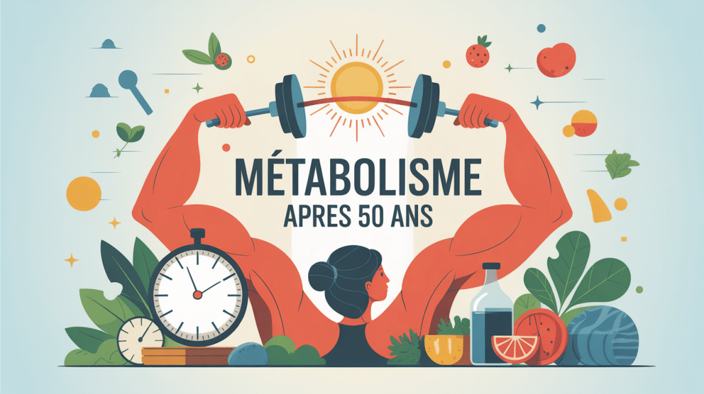 Illustration concept métabolisme après 50 ans