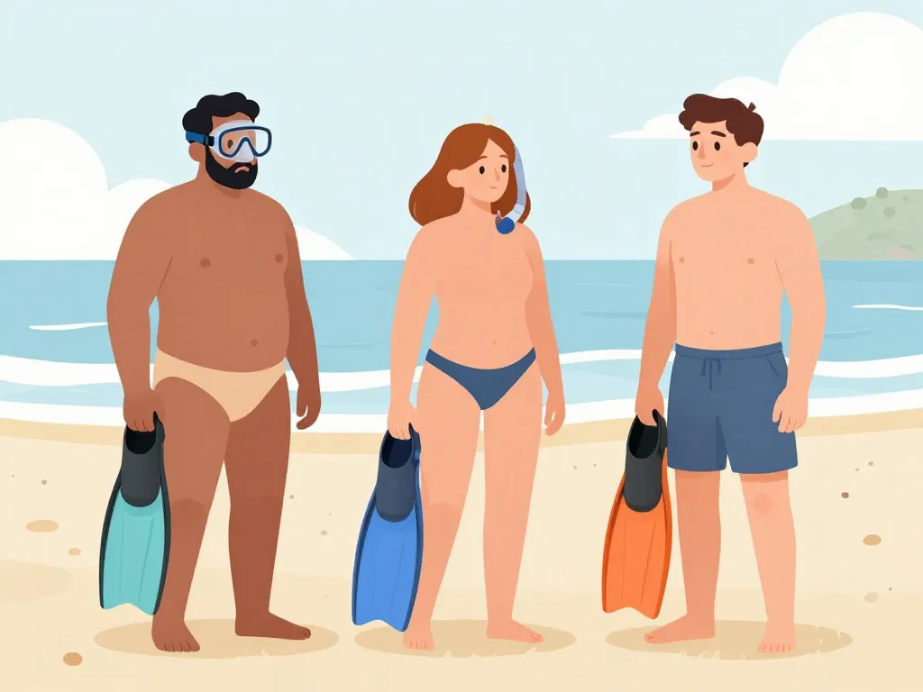 palmes snorkeling choix selon morphologie