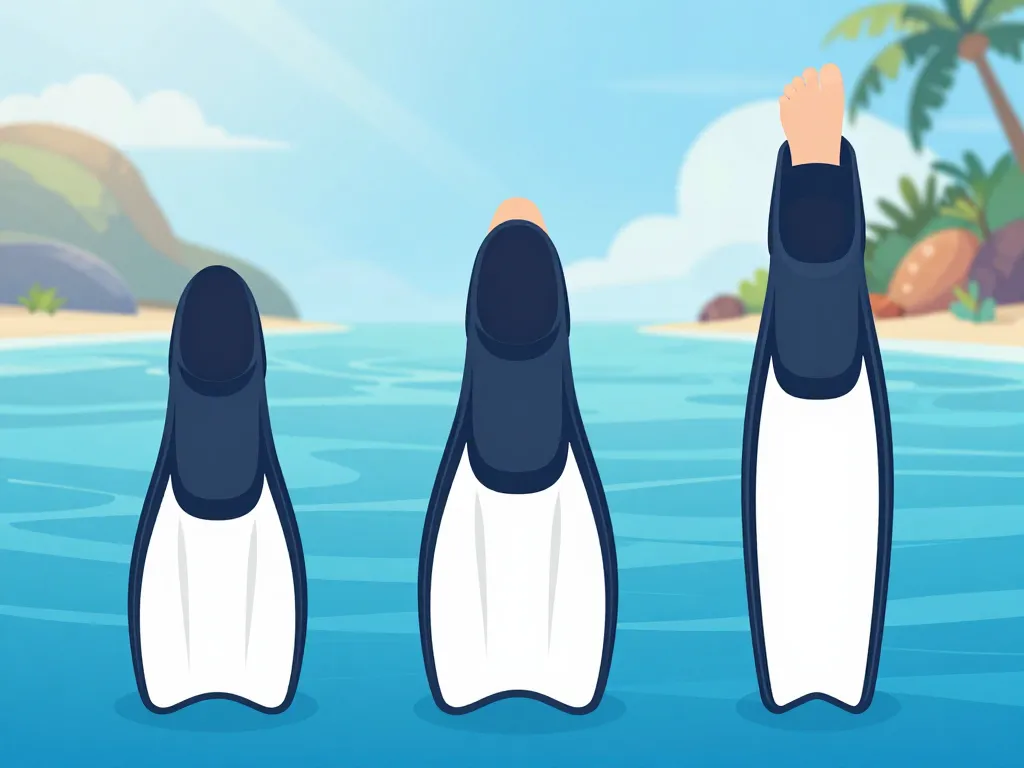 palmes snorkeling différents types eau claire